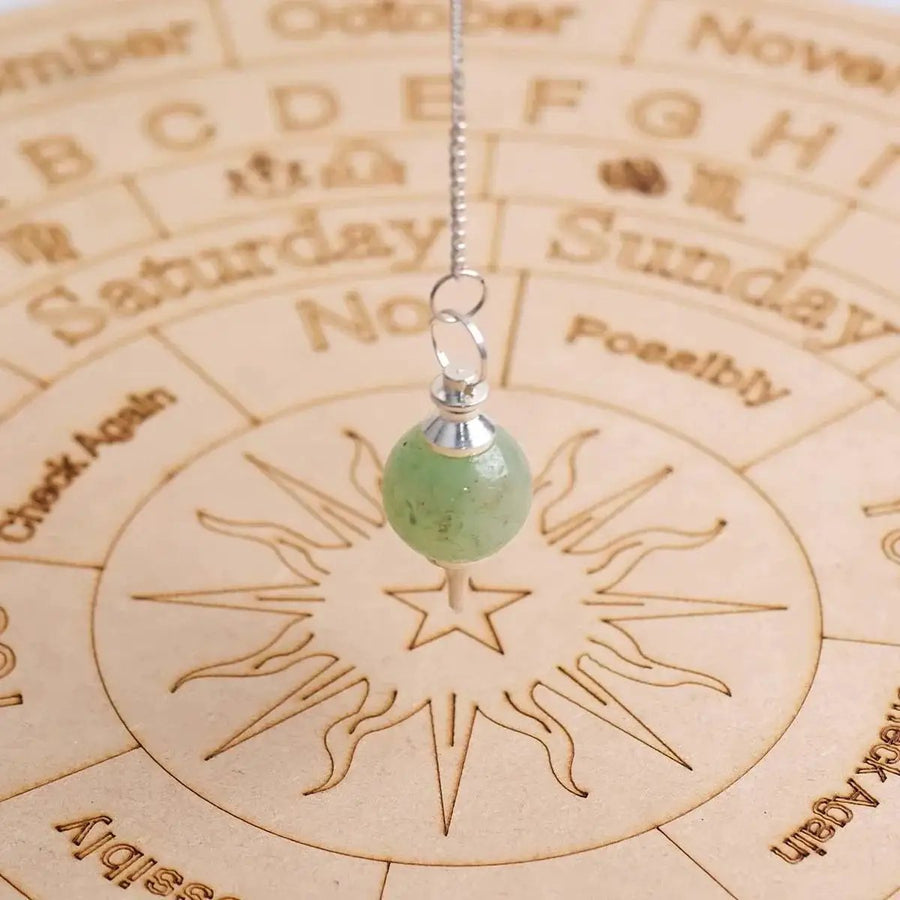 Amethyst Crystal Ball Pendulum for Dowsing & Healing | Brahmatells by Brahmatells