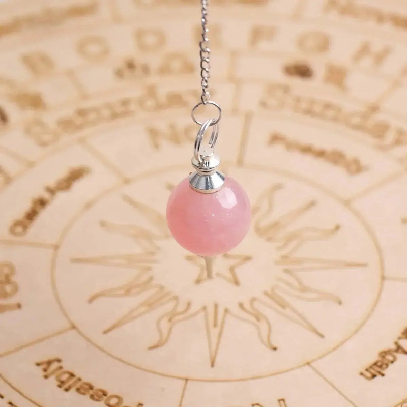 Amethyst Crystal Ball Pendulum for Dowsing & Healing | Brahmatells by Brahmatells