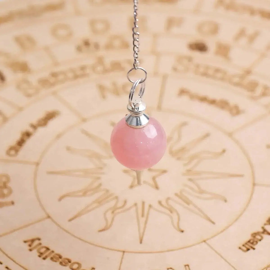 Amethyst Crystal Ball Pendulum for Dowsing & Healing | Brahmatells by Brahmatells