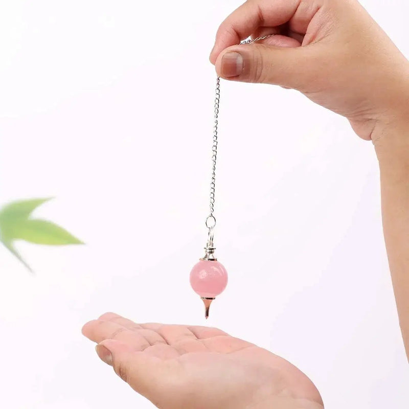 Amethyst Crystal Ball Pendulum for Dowsing & Healing | Brahmatells by Brahmatells