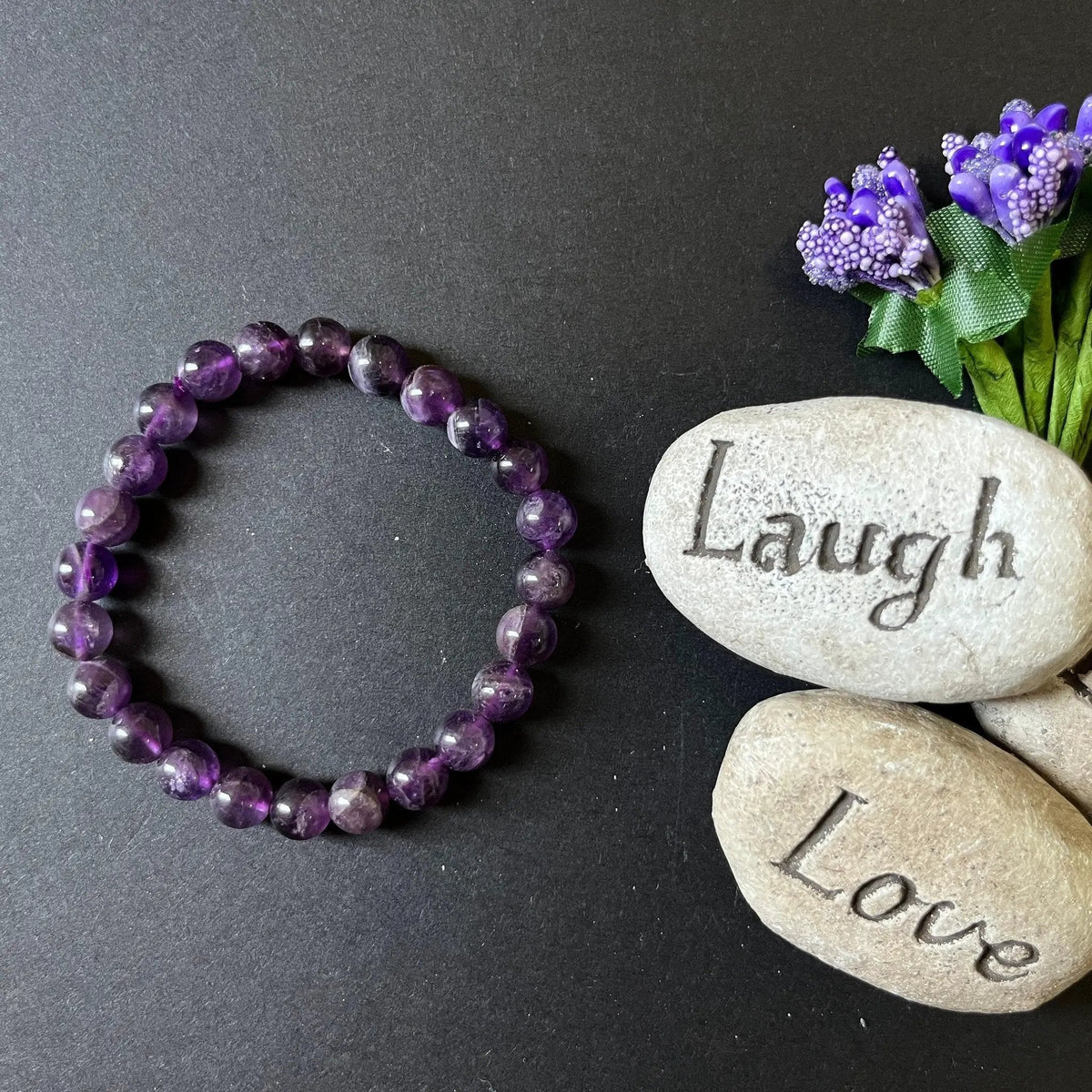 Amethyst Crystal Healing Bracelet | Brahmatells by brahmatells