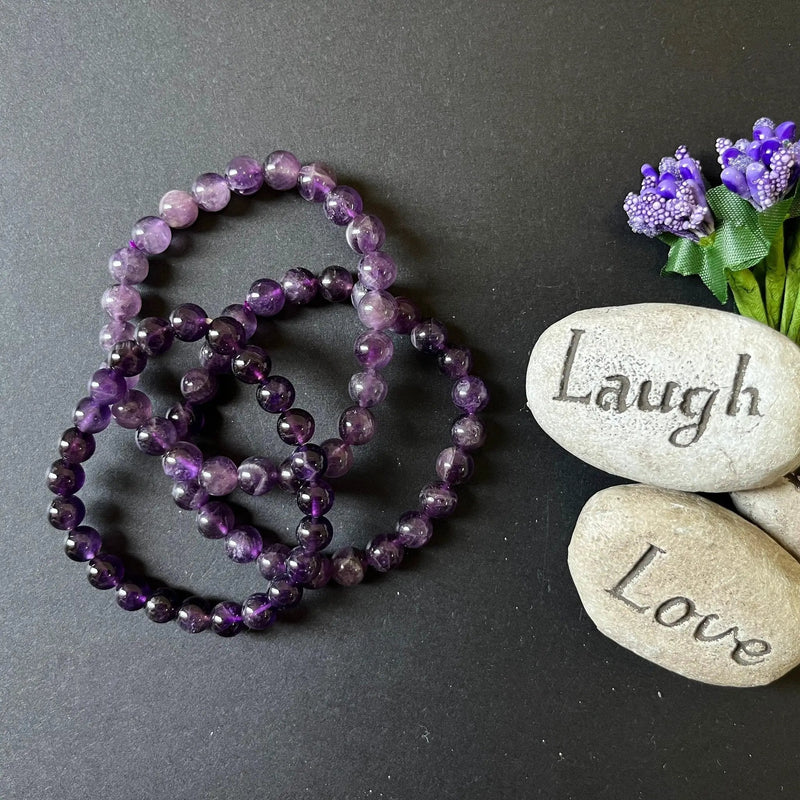 Amethyst Crystal Healing Bracelet | Brahmatells by brahmatells