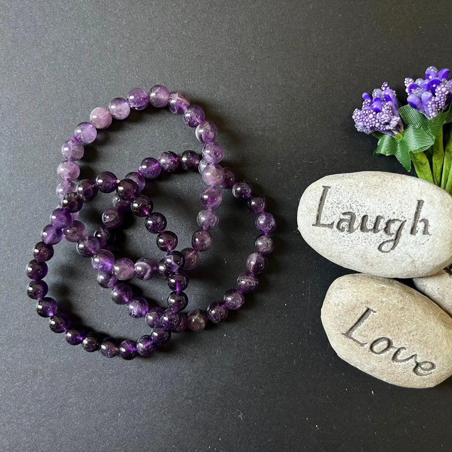 Amethyst Crystal Healing Bracelet | Brahmatells by brahmatells
