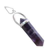 Amethyst Double Point Pencil Pendant - Spiritual Clarity & Calm | Brahmatells by brahmatells