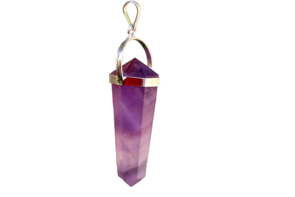 Amethyst Double-Sided Pendant - Serenity & Intuition | Brahmatells by Brahmatells