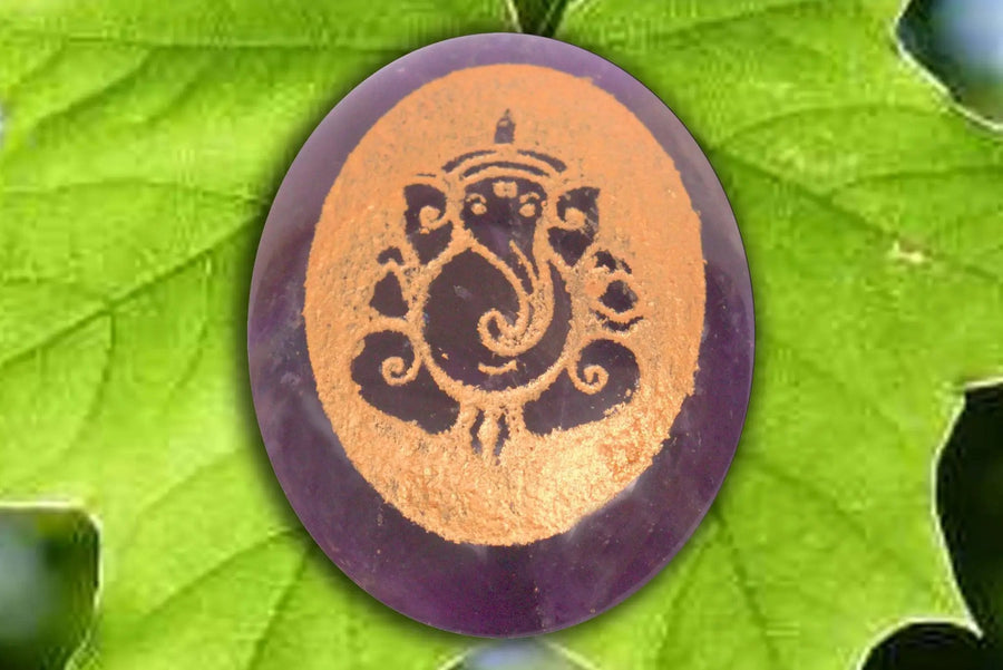 Amethyst Energized Crystal Ganpati Idol | Brahmatells by Brahmatells