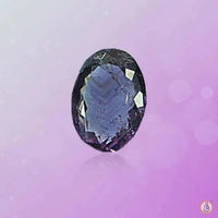 Amethyst Kathaila greenish-oval BTE117GSM by Brahmatells