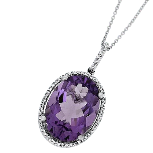Amethyst Kathaila Silver Pendant: Saturn's Harmony | Brahmatells by Brahmatells