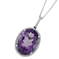 Amethyst Kathaila Silver Pendant: Saturn's Harmony | Brahmatells by Brahmatells