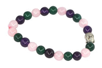 Amethyst, Rose Quartz, Green Jade Goodluck Bracelet | Brahmatells by Brahmatells