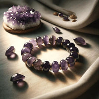 Amethyst Tumble Bracelet: Serenity & Style | Brahmatells by Brahmatells