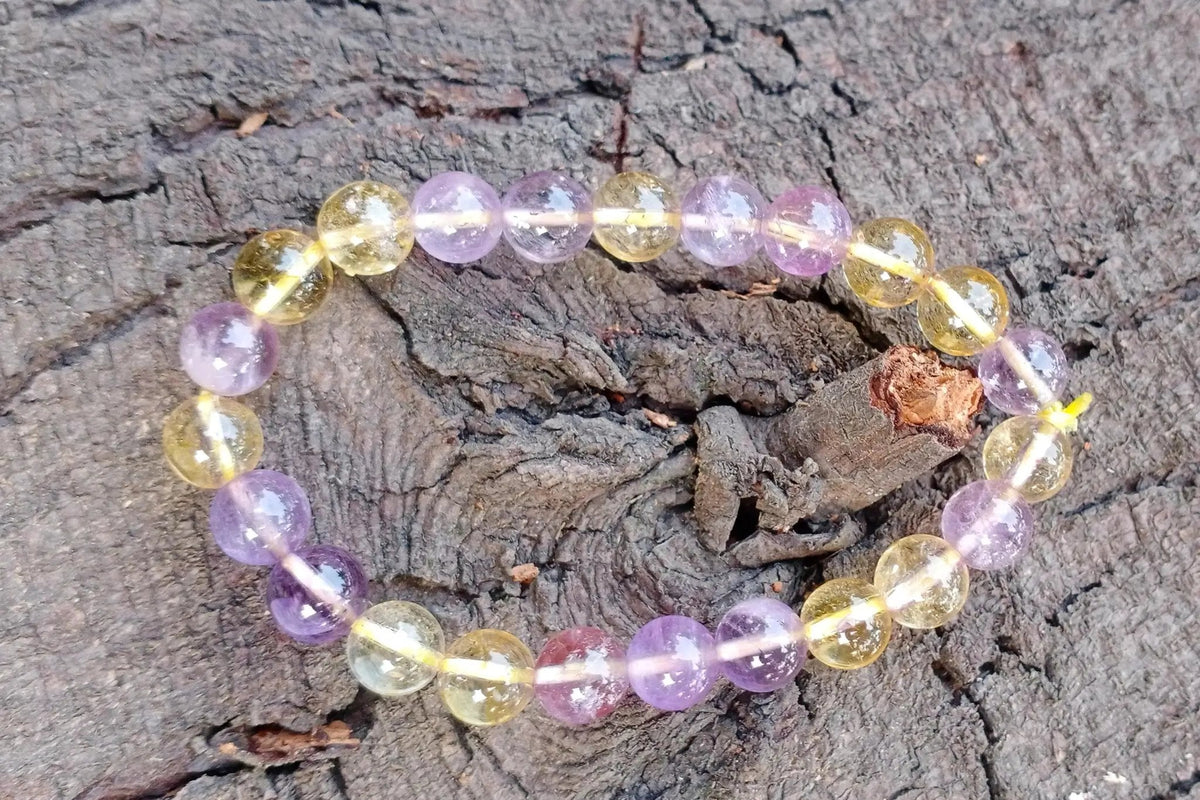 Ametrine Bracelet: Fusion of Amethyst & Citrine Energies | Brahmatells by Brahmatells