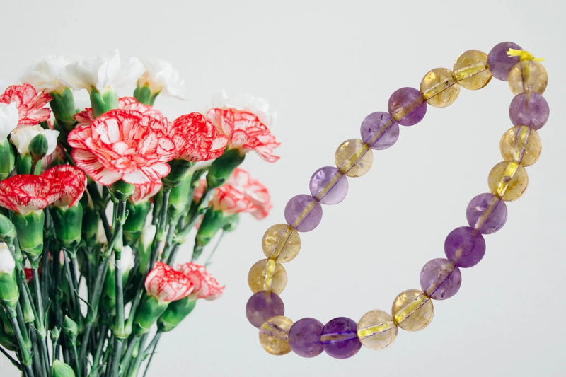 Ametrine Bracelet: Fusion of Amethyst & Citrine Energies | Brahmatells by Brahmatells