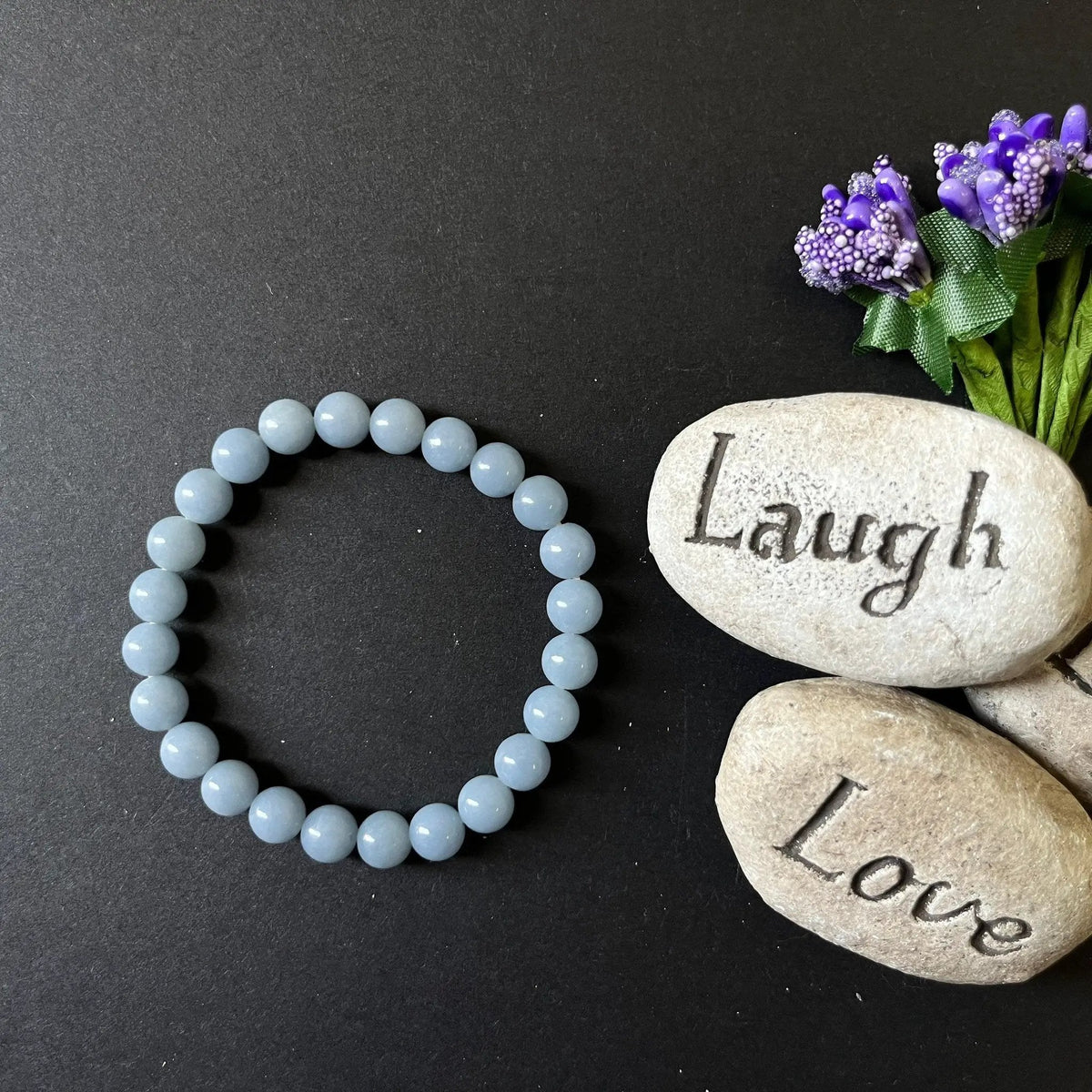 Angelite Crystal Healing Bracelet | Brahmatells by Brahmatells