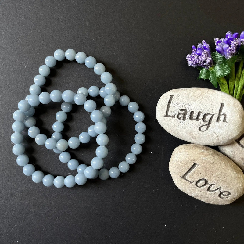 Angelite Crystal Healing Bracelet | Brahmatells by Brahmatells