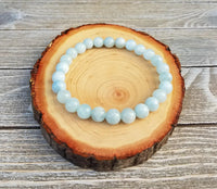 Aquamarine Healing Bracelet - Serenity & Protection | Brahmatells by Brahmatells