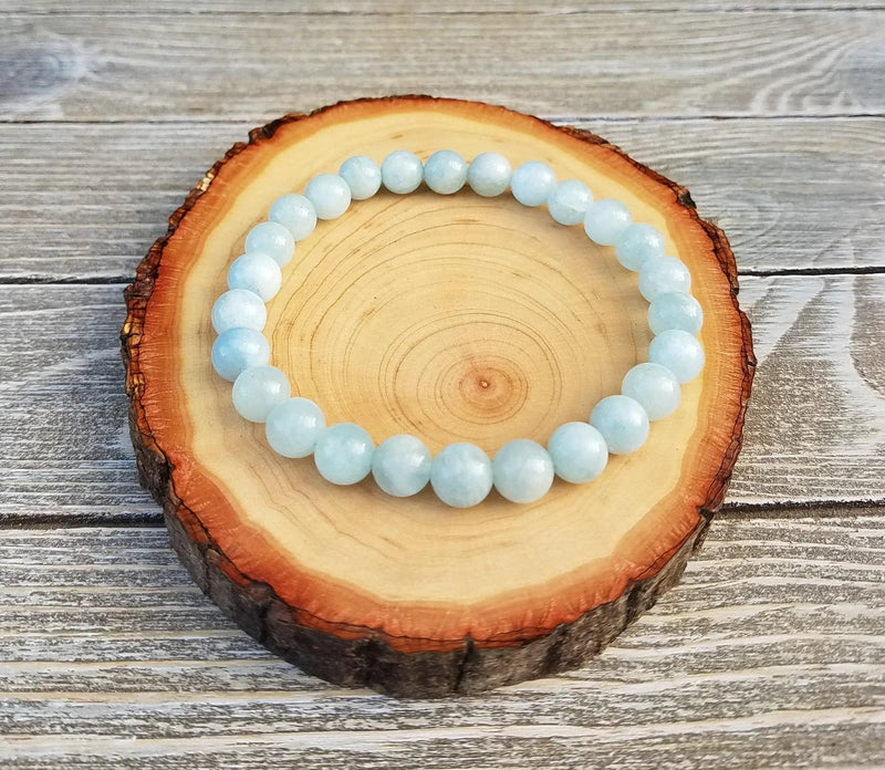 Aquamarine Healing Bracelet - Serenity & Protection | Brahmatells by Brahmatells