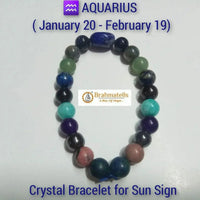Aquarius Crystal Bracelet - Celebrate Aquarian Uniqueness | Brahmatells by Brahmatells