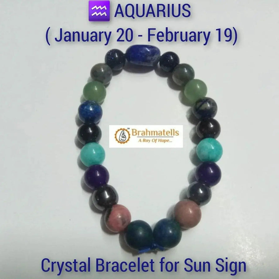 Aquarius Crystal Bracelet - Celebrate Aquarian Uniqueness | Brahmatells by Brahmatells