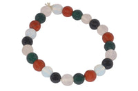 Beauty & Balance Bracelet: Rose Quartz, Red Jasper, Green Jade, Opalite, Black Tourmaline | Brahmatells by Brahmatells