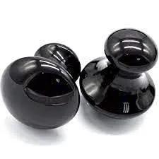Black Obsidian Gua Sha: Mushroom Shaped Facial Tool | Brahmatells by Brahmatells