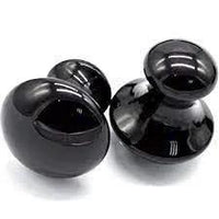 Black Obsidian Gua Sha: Mushroom Shaped Facial Tool | Brahmatells by Brahmatells