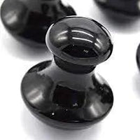 Black Obsidian Gua Sha: Mushroom Shaped Facial Tool | Brahmatells by Brahmatells