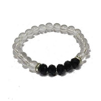 Black Obsidian Healing Bracelet - 8mm Round Cut Beads by Brahmatells