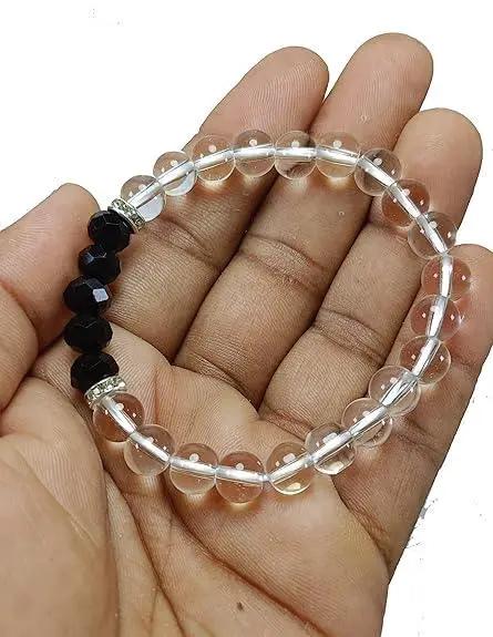 Black Obsidian Healing Bracelet - 8mm Round Cut Beads by Brahmatells
