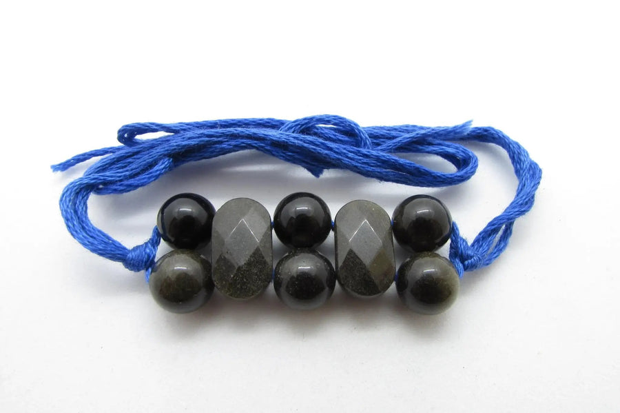 Black Obsidian Rakhi by Brahmatells