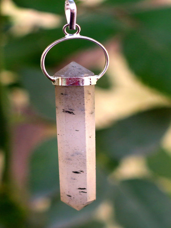Black Rutile Double Side Pendant | Brahmatells by Brahmatells