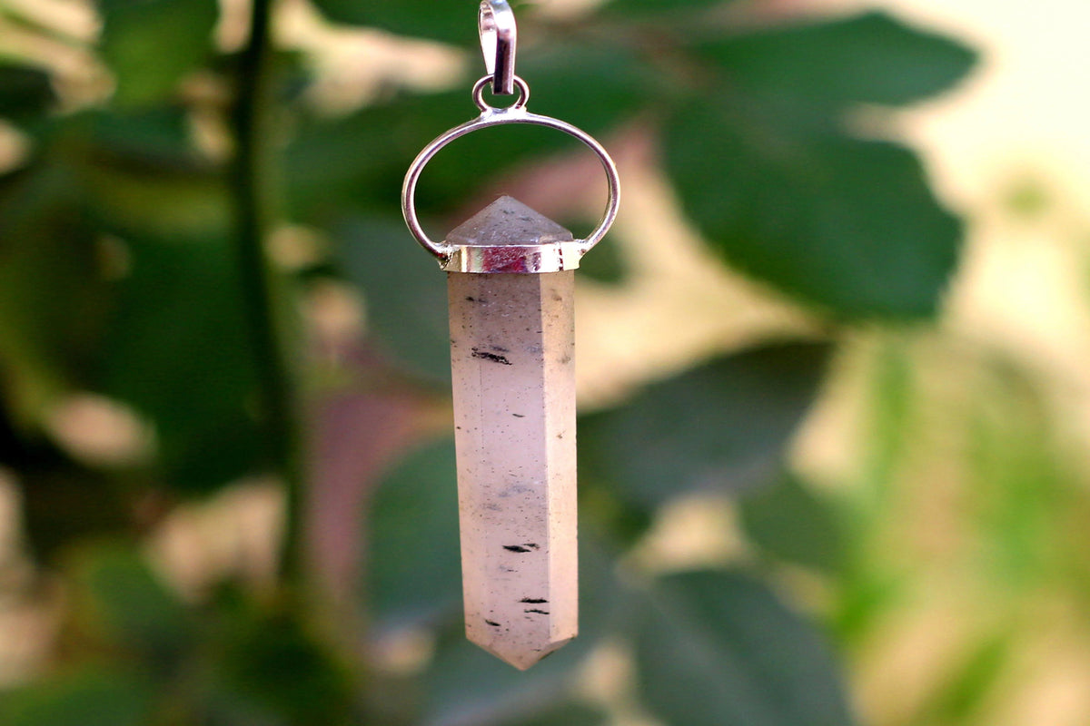 Black Rutile Double Side Pendant | Brahmatells by Brahmatells