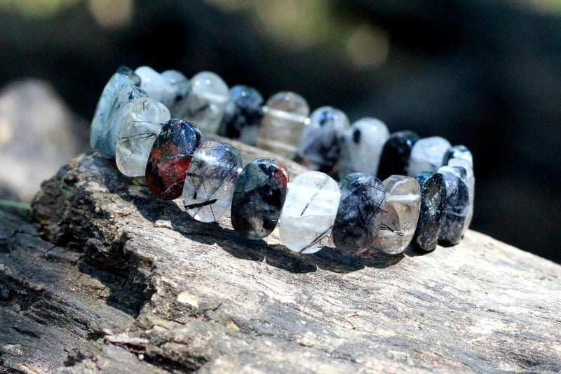 Black Rutile Quartz Bracelet | Embrace Positivity & Personal Growth by Brahmatells
