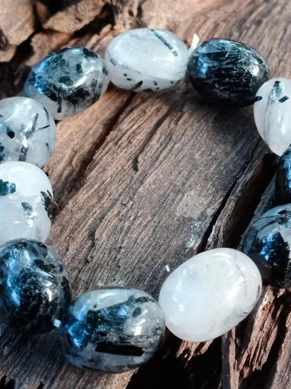 Black Rutile Tumble Bracelet: Energy Balance & Style | Brahmatells by Brahmatells