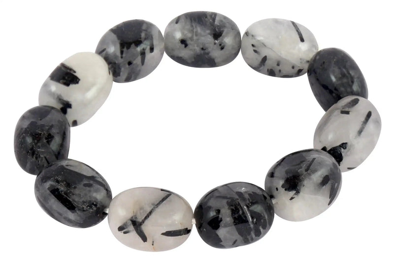 Black Rutile Tumble Bracelet: Energy Balance & Style | Brahmatells by Brahmatells