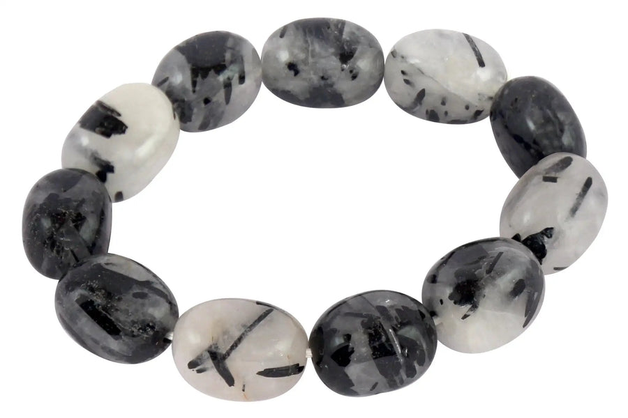 Black Rutile Tumble Bracelet: Energy Balance & Style | Brahmatells by Brahmatells