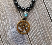 Black Tourmaline & Labradorite Empath Protection Mala | Spiritual Harmony | Brahmatells by brahmatells