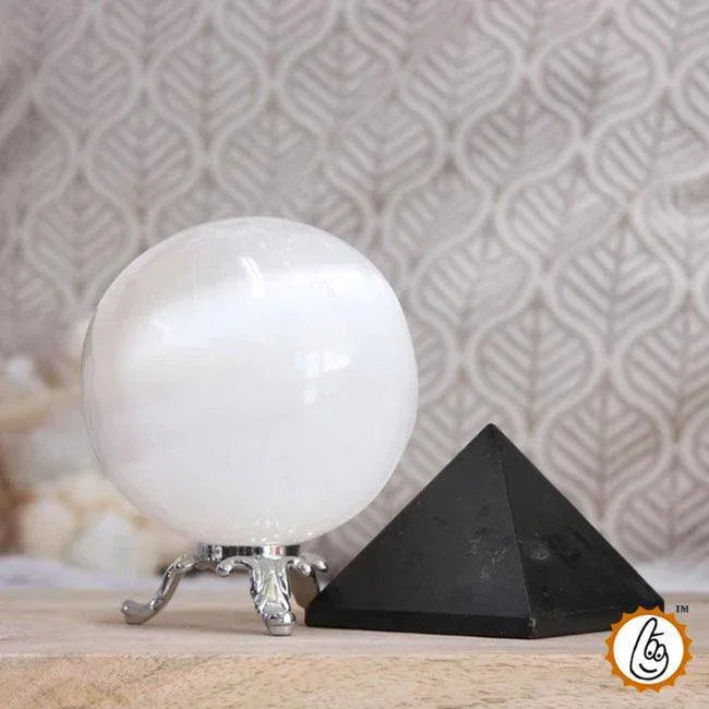 Black Tourmaline and Selenite House Protection Set by Brahmatells