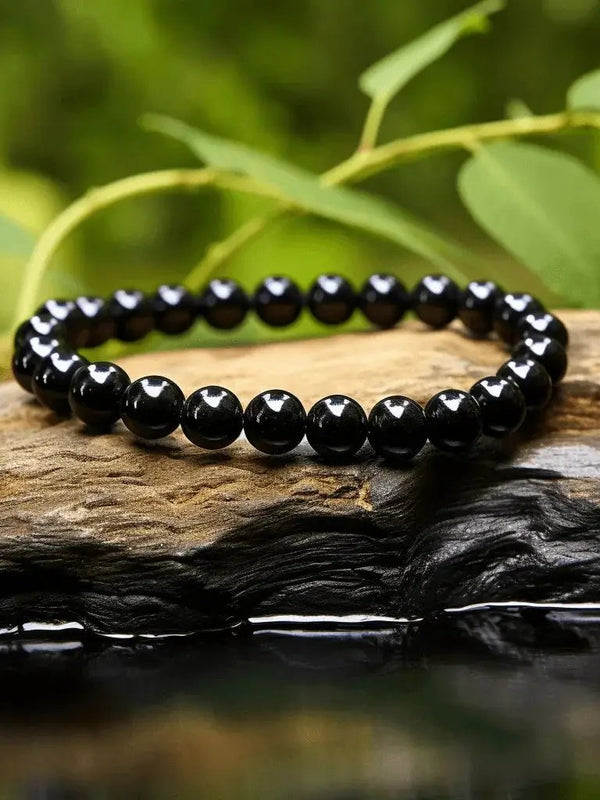 Black Tourmaline Bracelet for Energy Protection - Shop at Brahmatells by Brahmatells