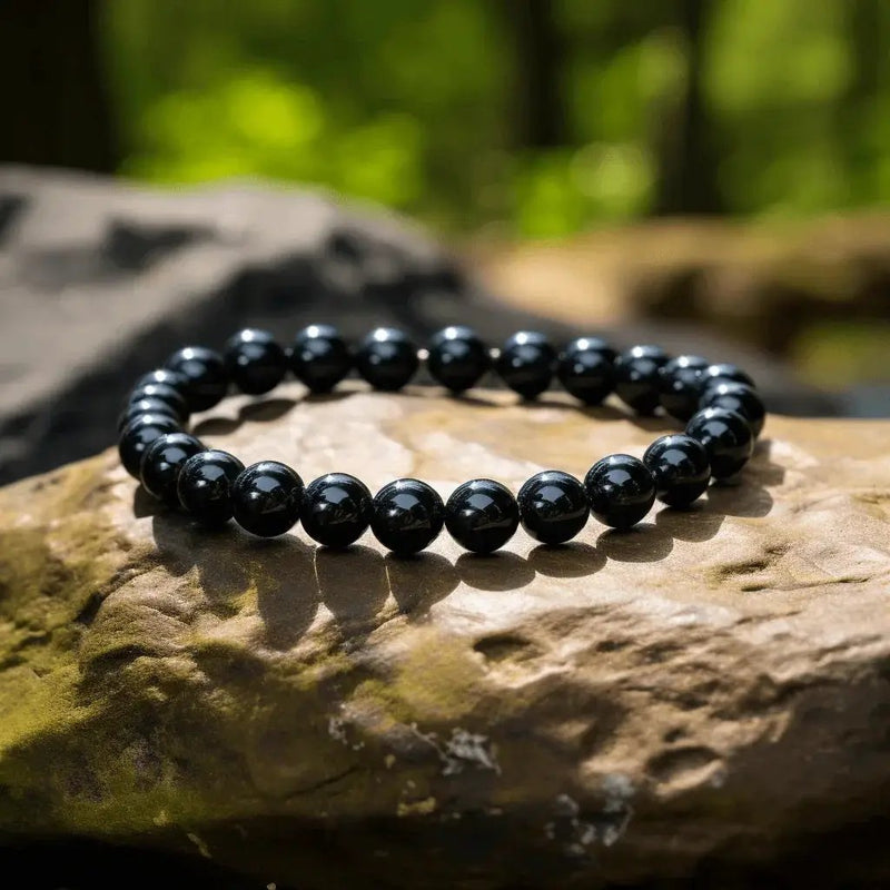 Black Tourmaline Bracelet for Energy Protection - Shop at Brahmatells by Brahmatells