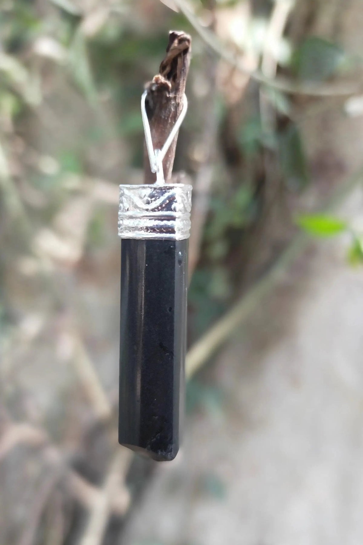 Black Tourmaline Pendant for Protection & Grounding | Brahmatells by Brahmatells