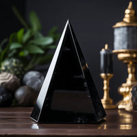 Black Tourmaline Pyramid for Protection & Grounding | Brahmatells by Brahmatells