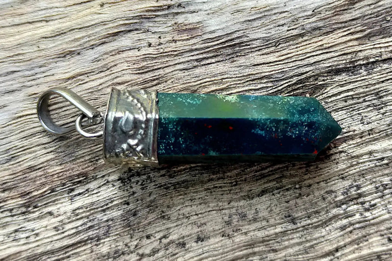 Blood Green Pendant by Brahmatells