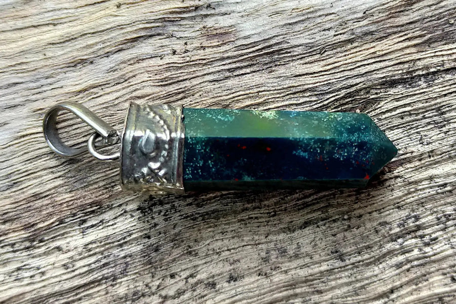 Blood Green Pendant by Brahmatells