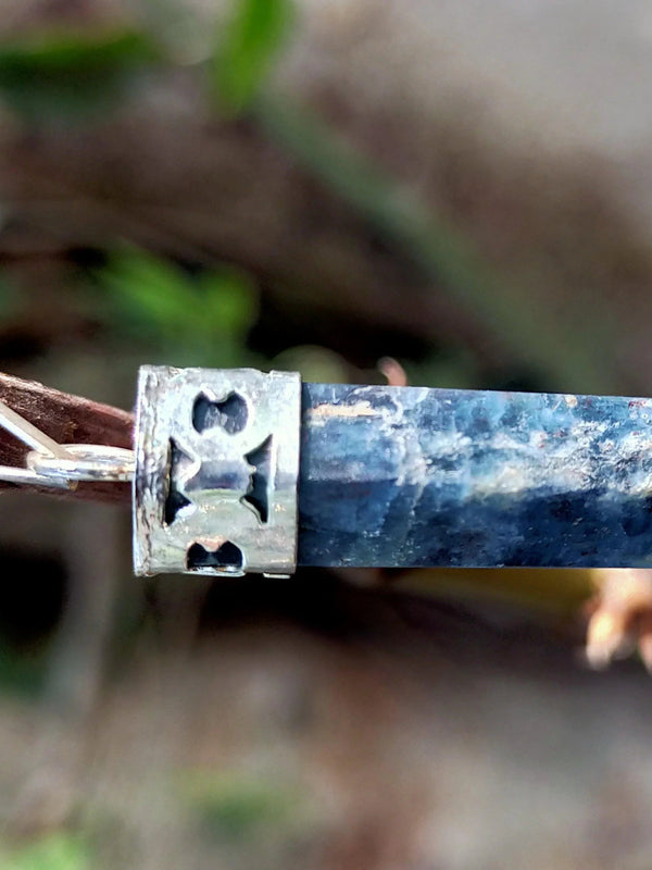 Blue Apatite Pendant by Brahmatells