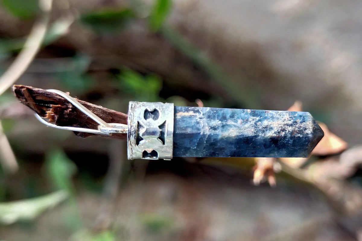 Blue Apatite Pendant by Brahmatells
