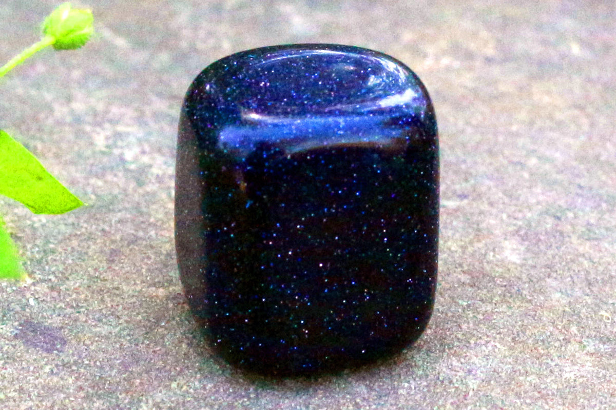 Blue Goldstone Tumble by Brahmatells