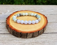 Blue Lace Agate & Amazonite Anxiety Soothing Bracelet | Brahmatells by Brahmatells