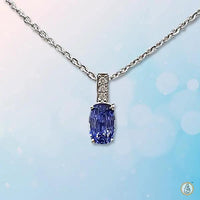 Blue Sapphire Berry-Blue Pendant: Saturn's Elegance | Brahmatells by Brahmatells