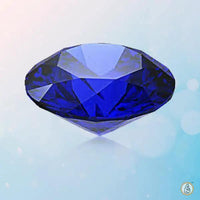 Blue Sapphire deep-blue-round BTBS110GSM by Brahmatells